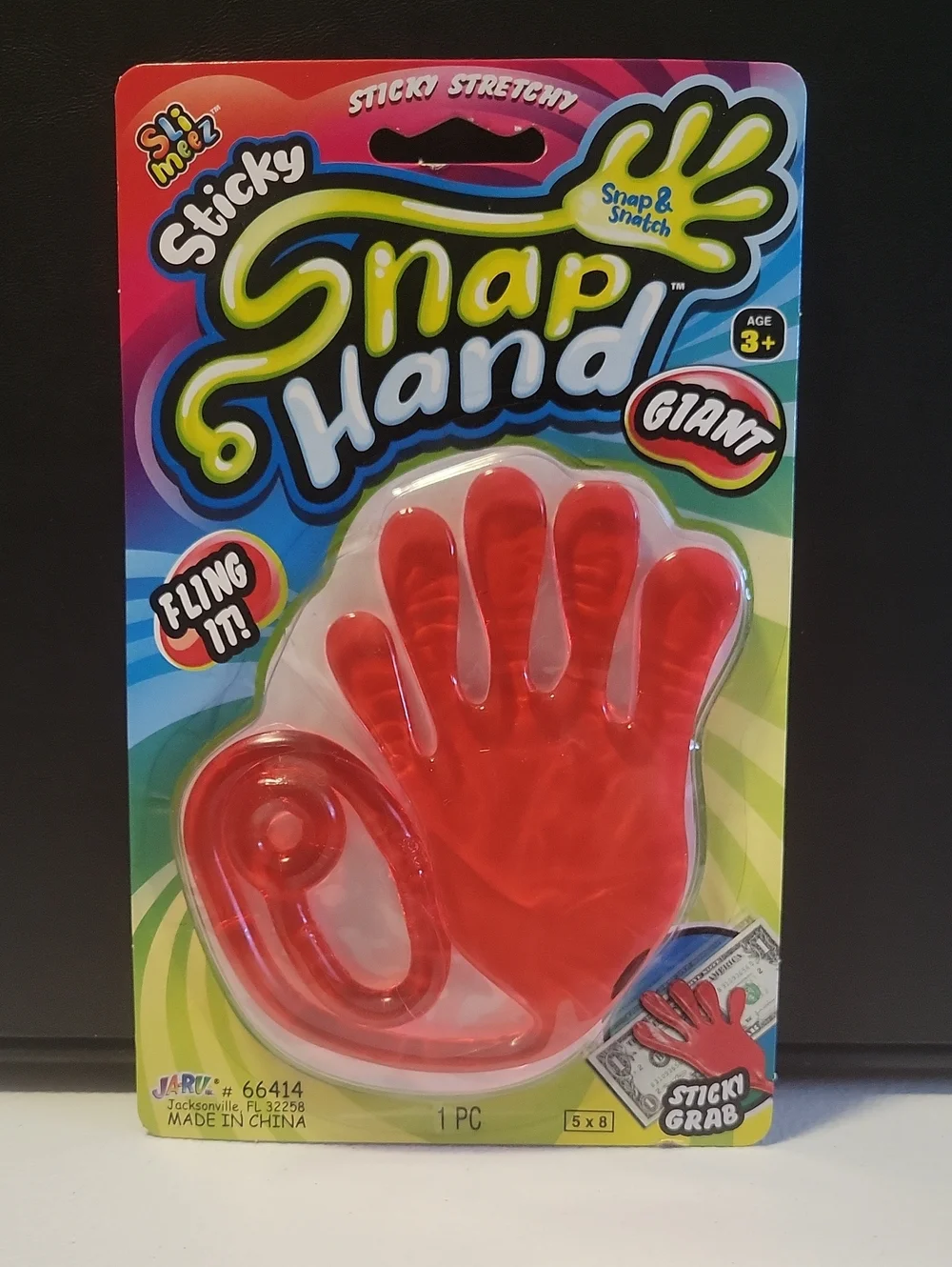 Sticky Stretchy Fling Toy - Red